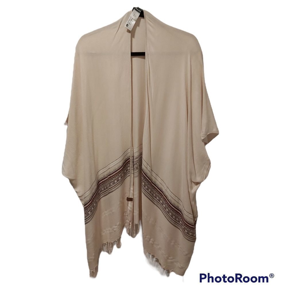 Roots one size viscose blend wearable blanket shawl sweater